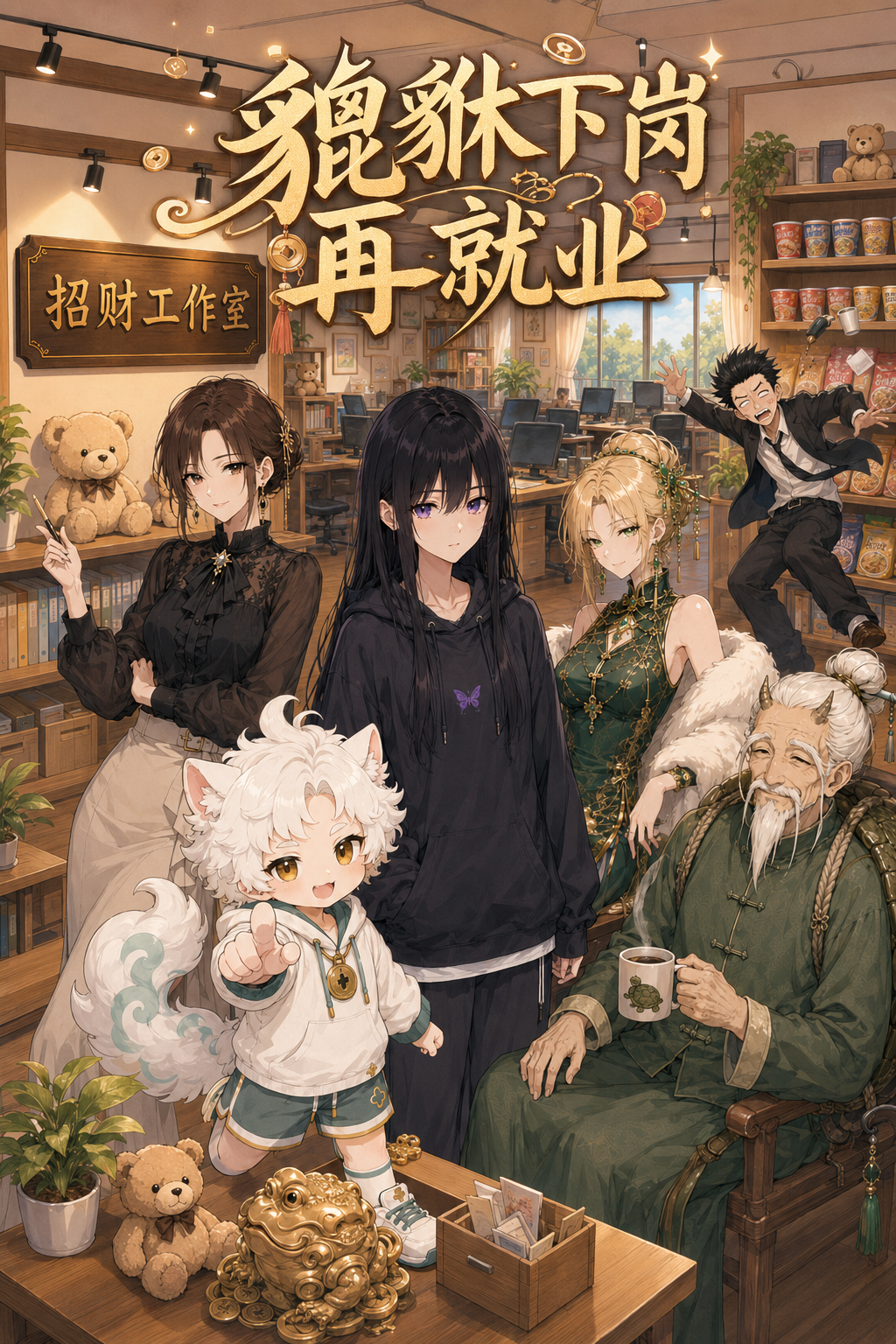 《貔貅下岗再就业》漫剧海报