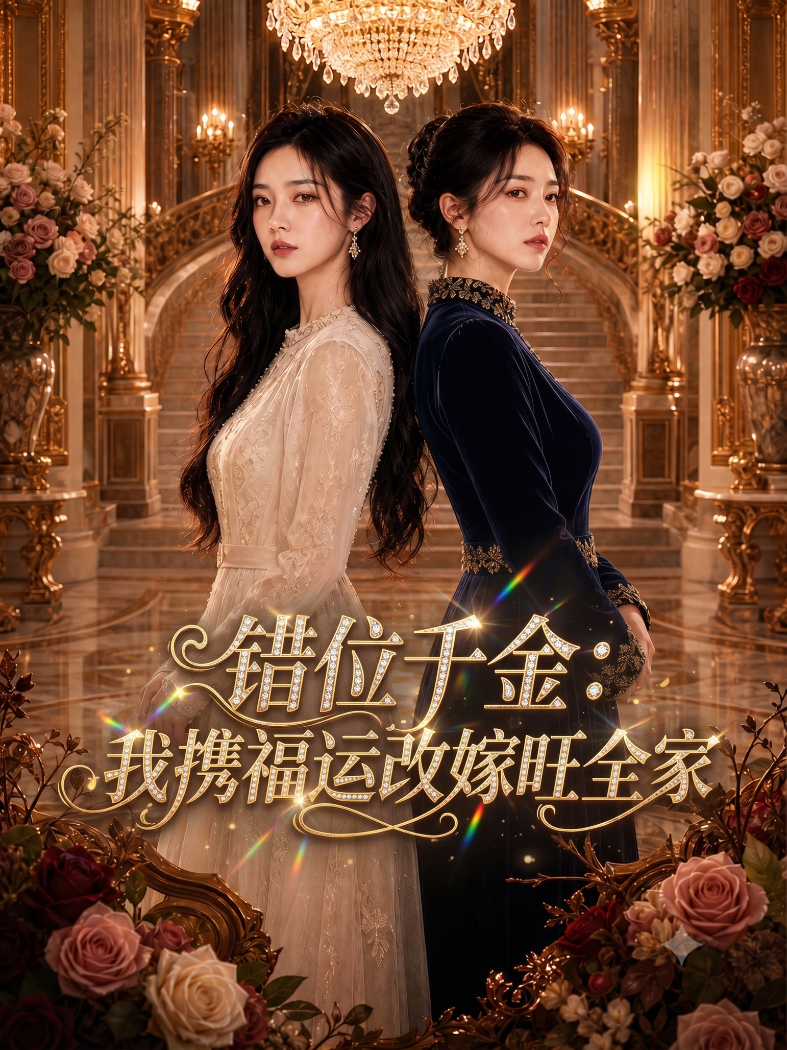 《错位千金：我携福运改嫁旺全家》漫剧海报
