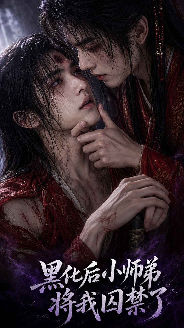 《黑化后小师弟将我囚禁了》漫剧海报