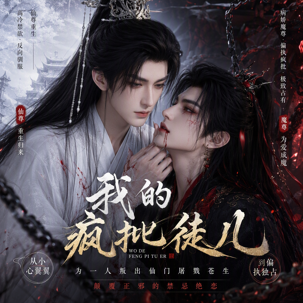 《我的疯批徒儿》漫剧海报
