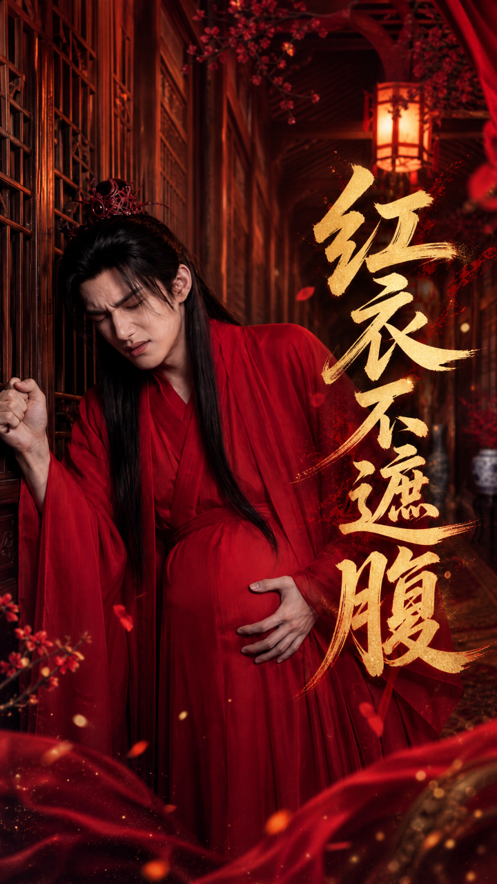 《红衣不遮腹》漫剧海报