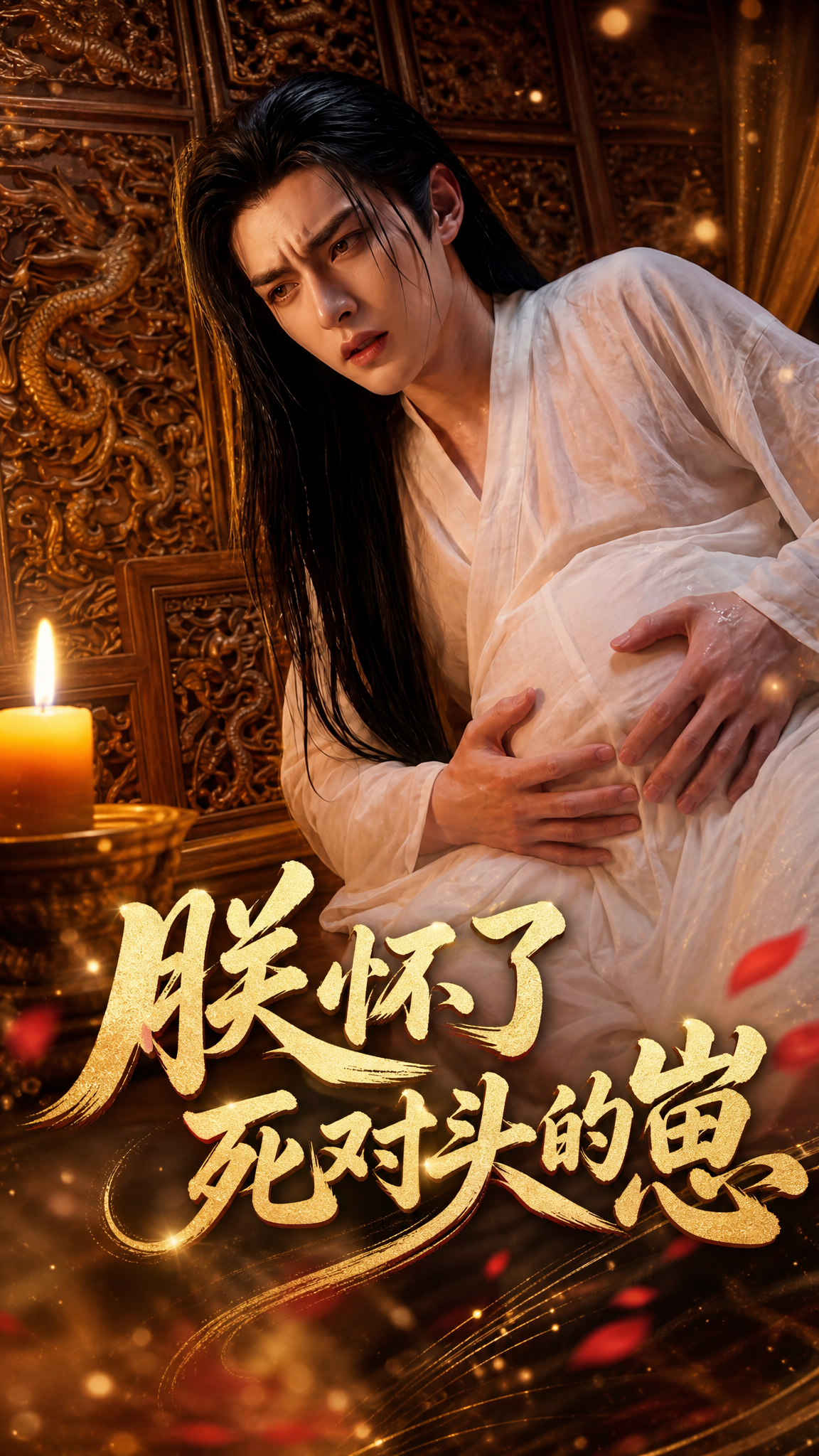 《《朕，怀了死对头的崽》》漫剧海报