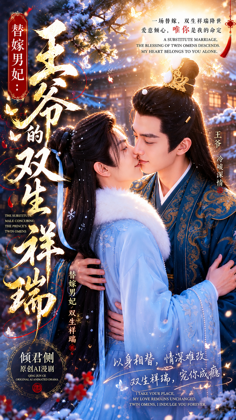 《替嫁男妃：王爷的双生祥瑞》漫剧海报