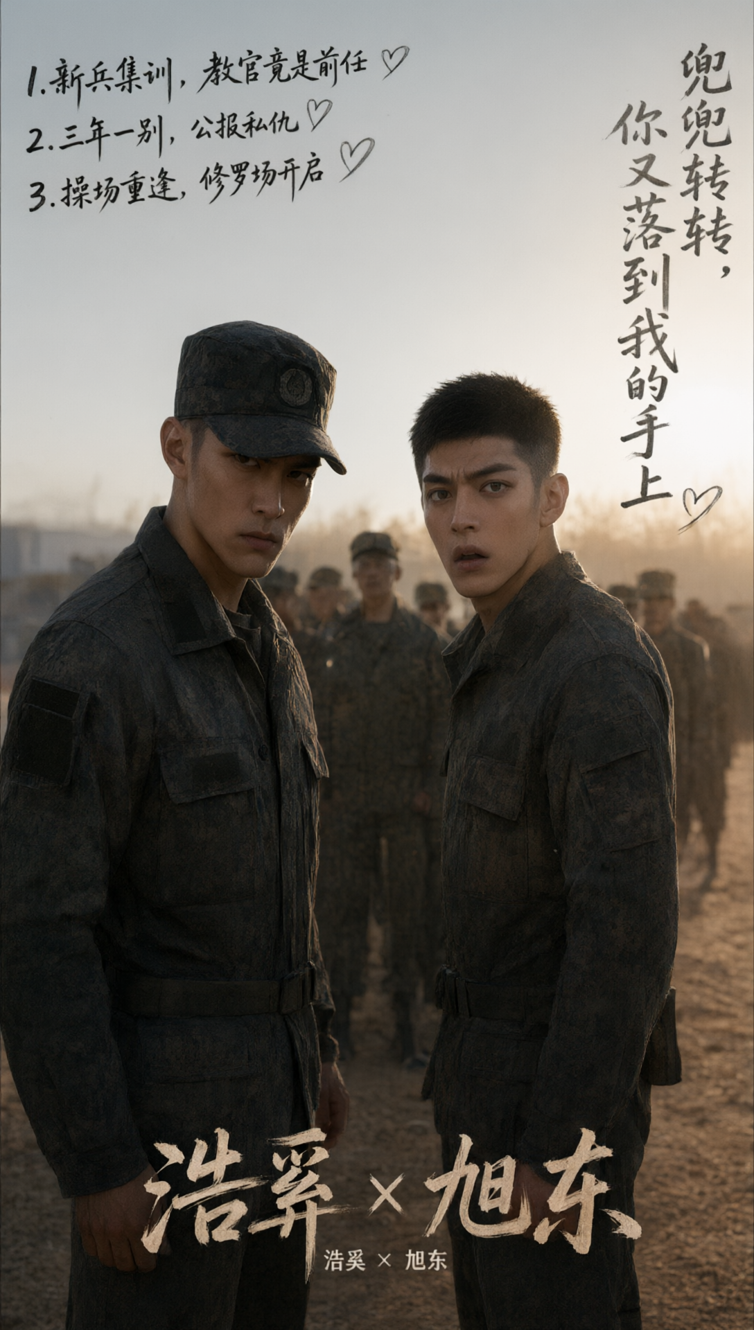 《前男友是教官》漫剧海报
