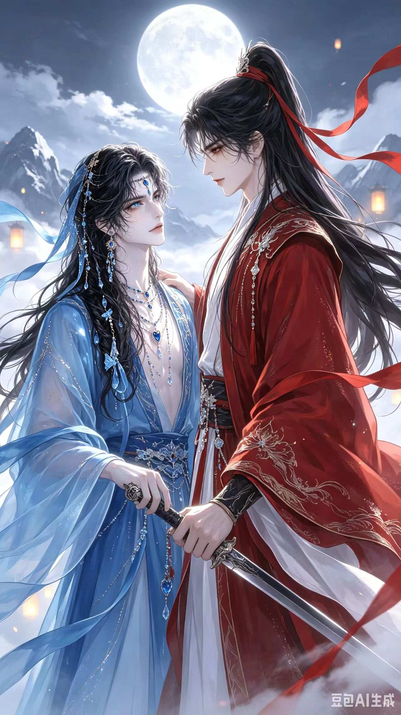 《折花逢君》漫剧海报