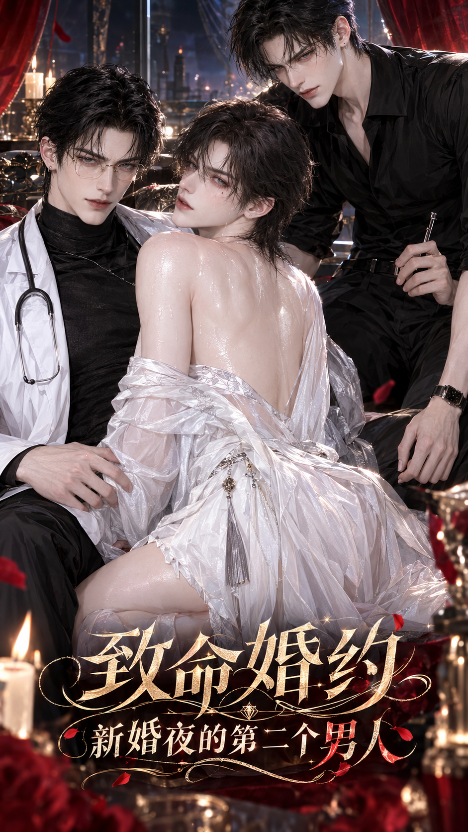 《致命婚约：新婚夜的第二个男人》漫剧海报