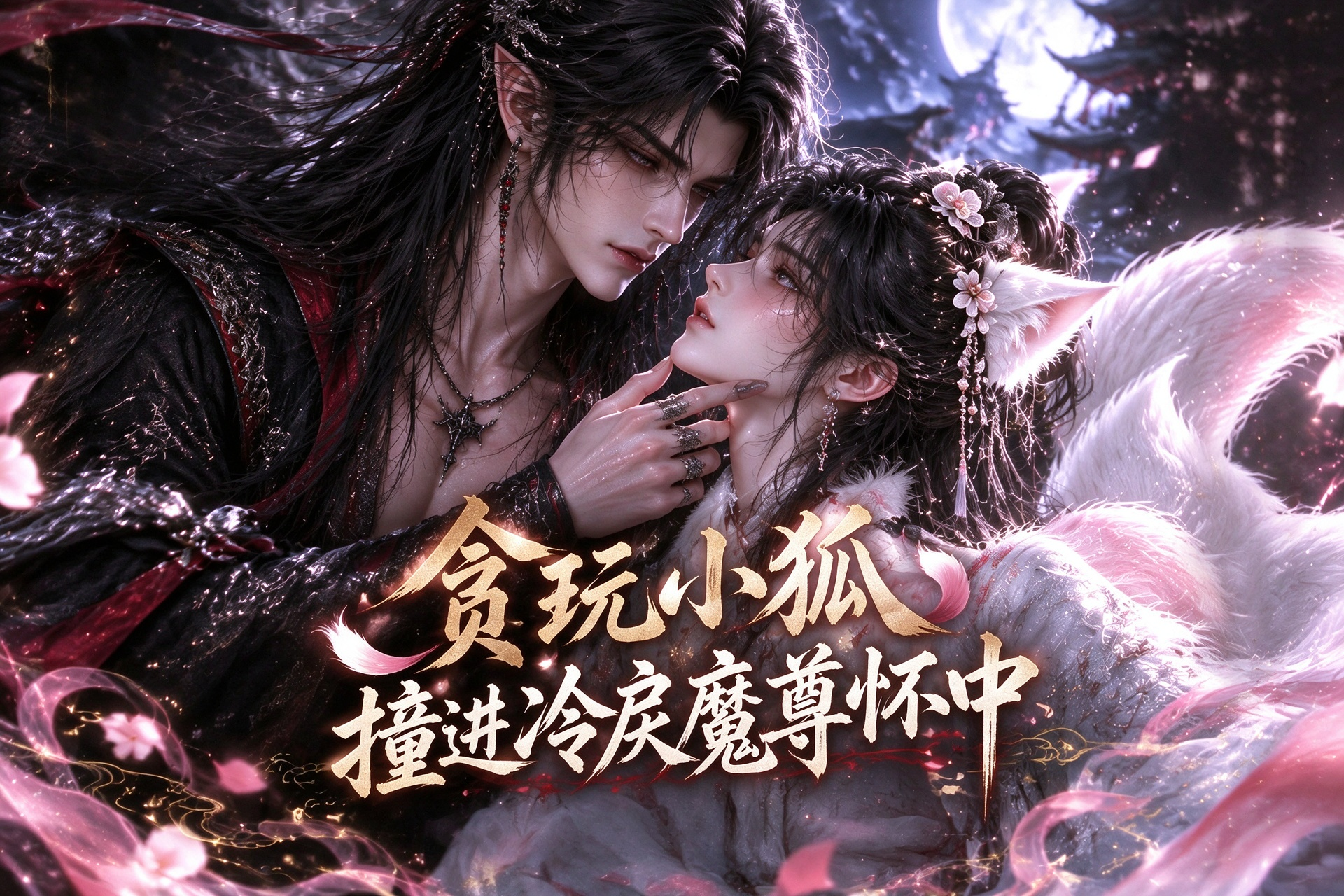 《贪玩小狐撞进冷戾魔尊怀中》漫剧海报