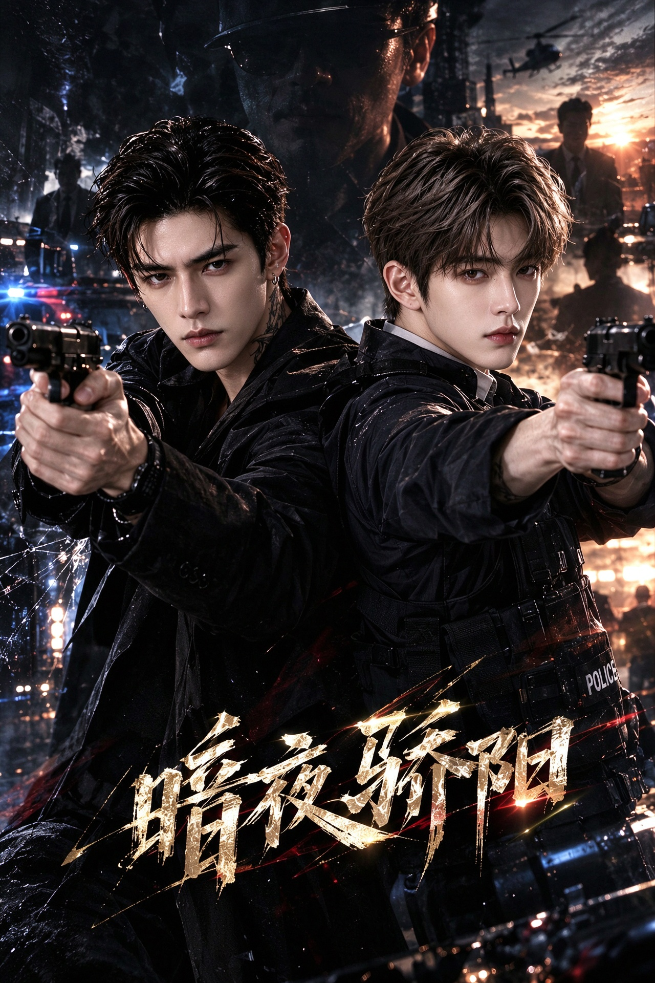 《暗夜骄阳》漫剧海报