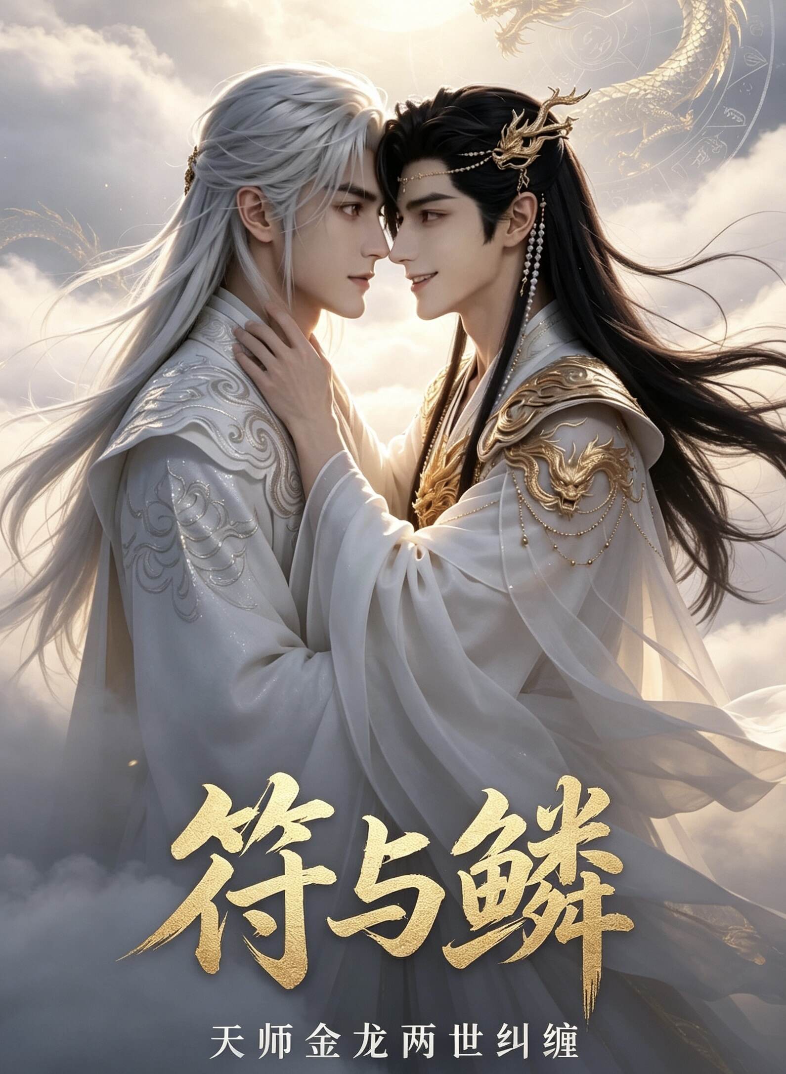 漫剧《符与鳞》海报封面