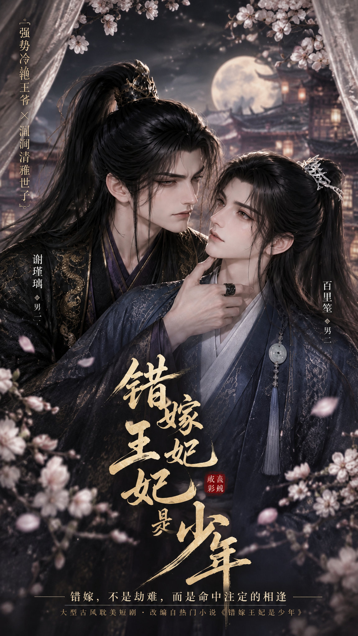 漫剧《错嫁王妃是少年》海报封面