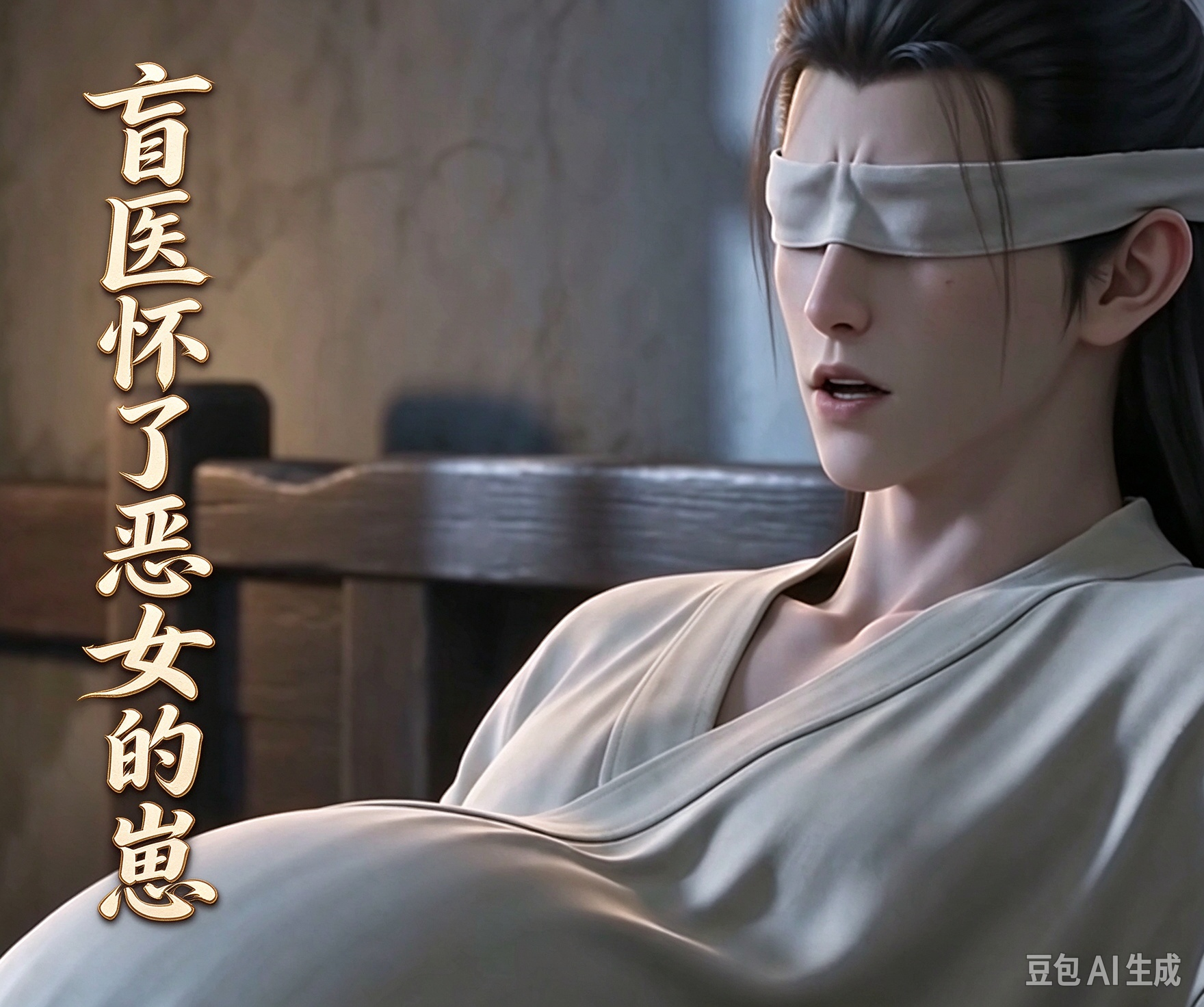 漫剧《盲医怀了恶女的崽》海报封面